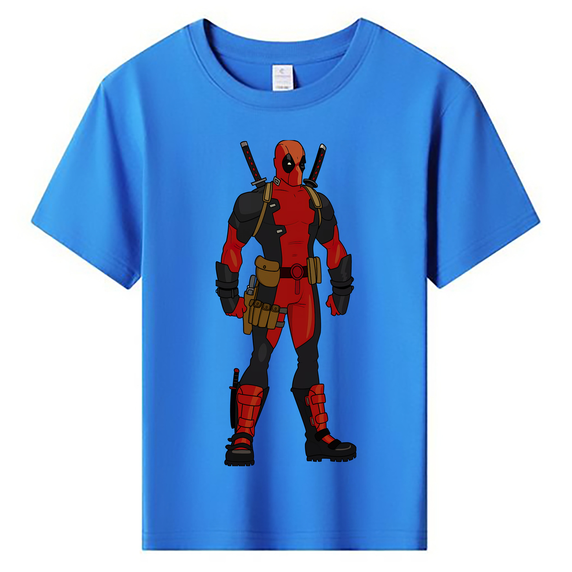 （画像用） Deadpool デッドプール 綿100％キッズTシャツ（フロントプリント）
